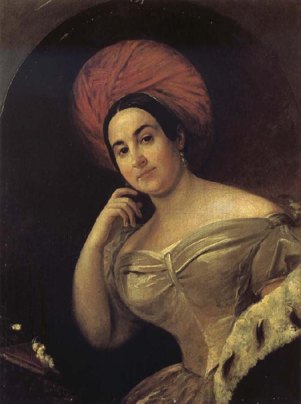 Karl Briullov Portrait of Yekaterina Semionova oil painting image